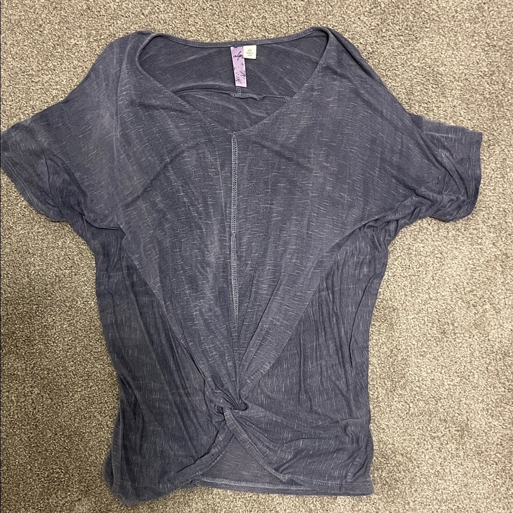 Francesca's Blue/Purple Twist Blouse